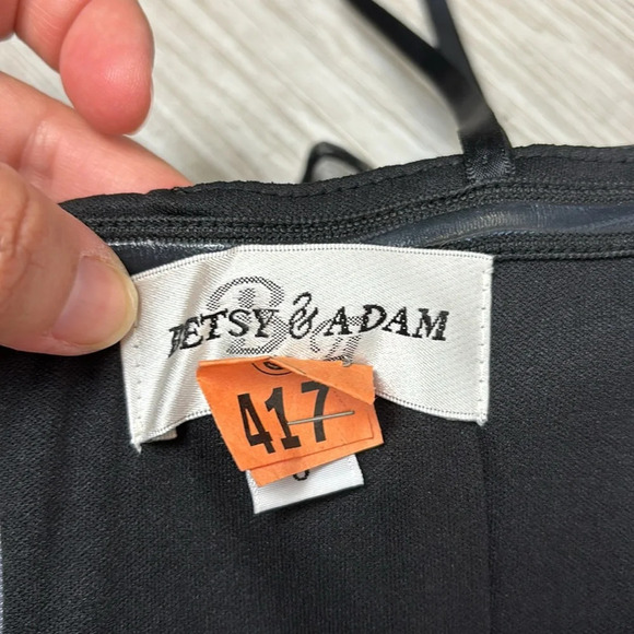 Betsy & Adam Strapless Mini Embellished Dress in Gunmetal Grey Silver Size 8 - Picture 11 of 14